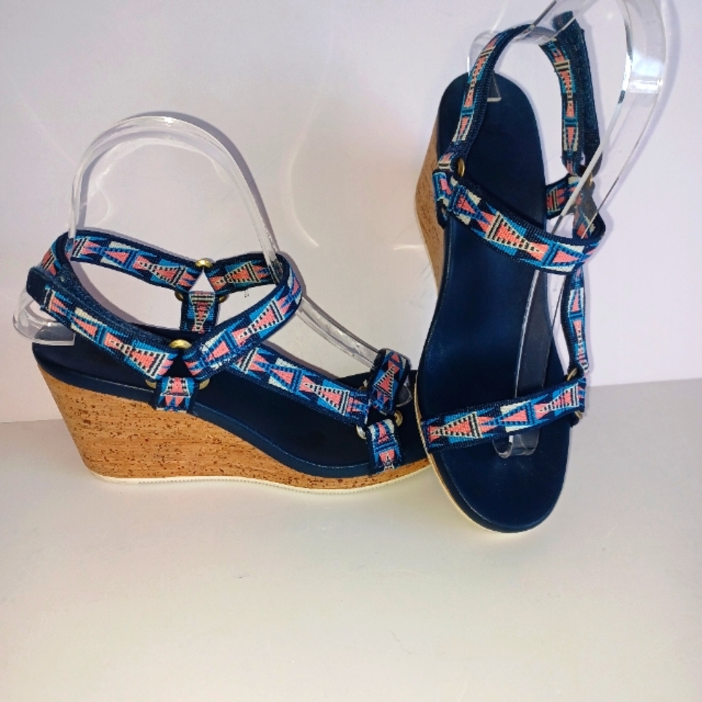 Teva Arabelle Cork Wedge Sandals Women's Sz 7.5